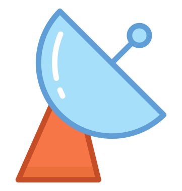 uydu anten vektör simgesi