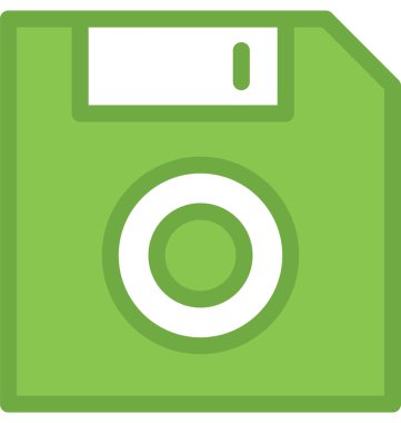Disket düz vektör simgesi