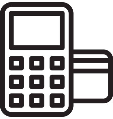 Kartı Terminal vektör simgesi