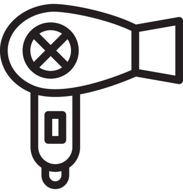 saç kurutma makinesi vektör simgesi