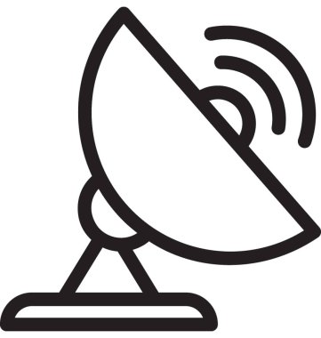 uydu anten vektör simgesi
