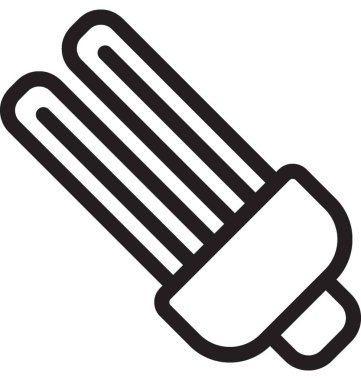 Enerji tasarrufu vektör simgesi 