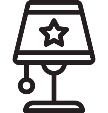 tablo lambası vektör simgesi