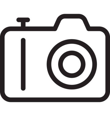 kamera hattı vektör simgesi