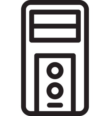 PC kule vektör simgesi