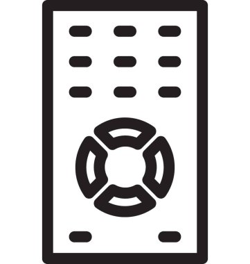 Uzak satırı vektör simgesi 