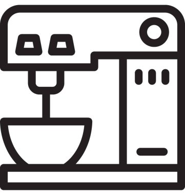 kahve makinesi vektör simgesi