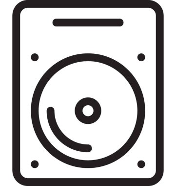 Sabit disk vektör simgesi