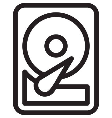 Sabit disk vektör simgesi