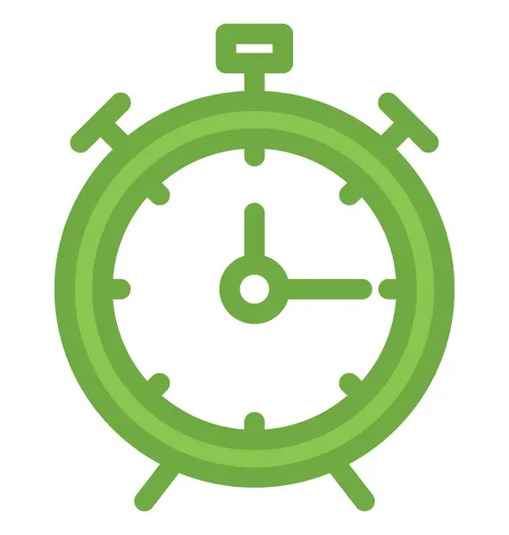 Reloj Despertador Vector Icono — Vector de stock