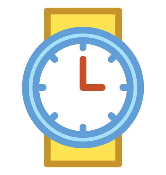 Reloj Pulsera Vector Icono — Vector de stock