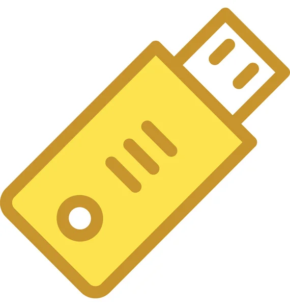 Usb Icono Vector Plano — Vector de stock