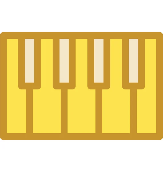 Piano Keys Vector Icon — Stock Vector
