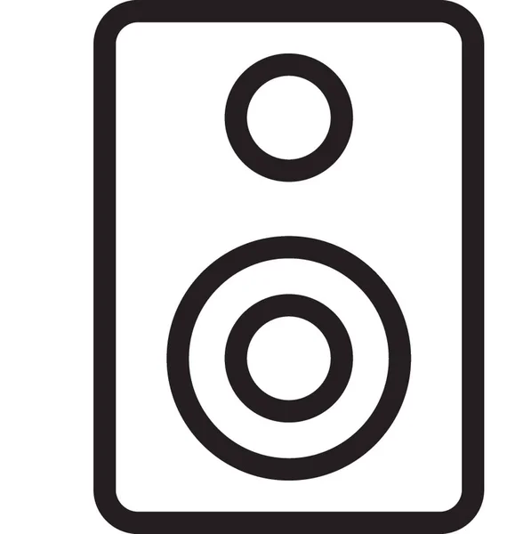 Altavoz Icono Vector Plano — Archivo Imágenes Vectoriales