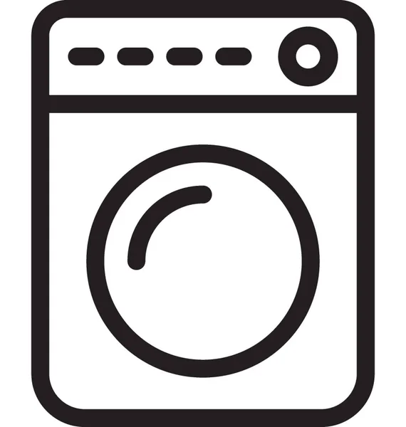 Washing Machine Vector Icon — Stock Vector