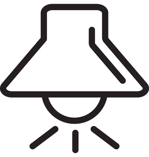 Symbol Für Hängende Lampen — Stockvektor