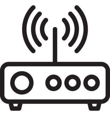 Wifi yönlendirici vektör simgesi