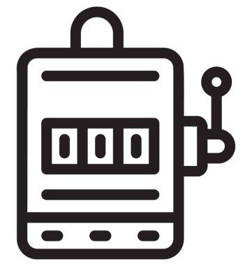 Slot makinesidir vektör simgesi