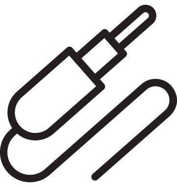 Jack kablo vektör simgesi