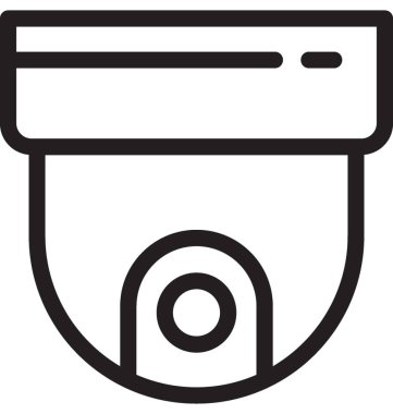 Güvenlik kamerası vektör simgesi