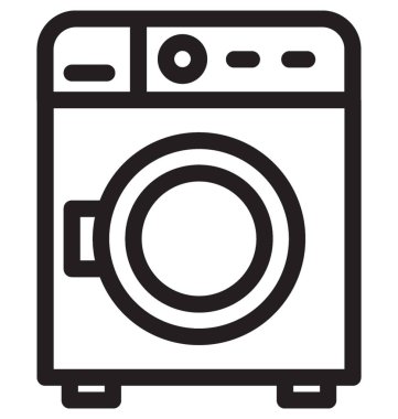 Çamaşır makinesi vektör simgesi