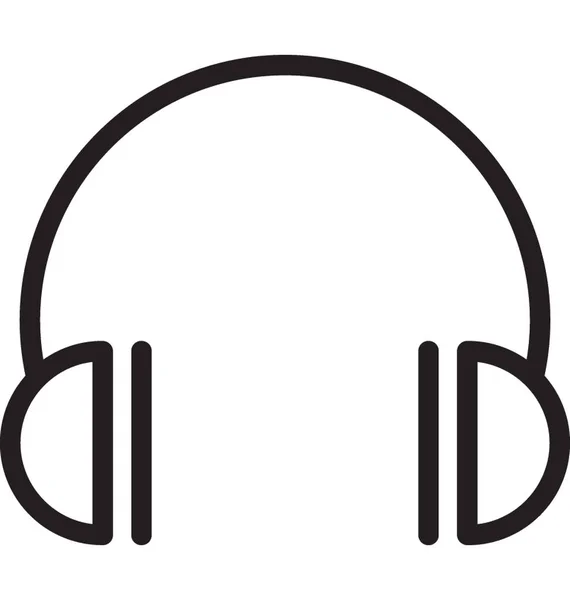Kopfhörer Vektor Symbol — Stockvektor