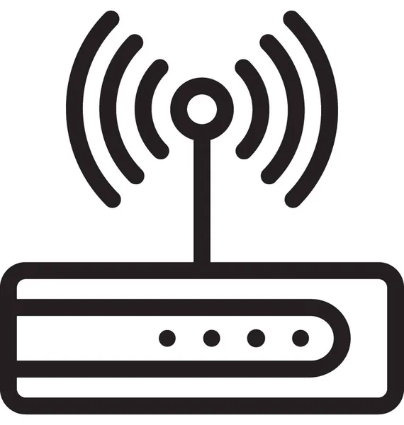 Icono Vector Router Wifi — Archivo Imágenes Vectoriales