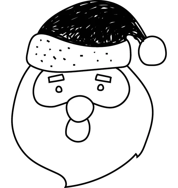 Santa Face Vector Icon — Stock Vector