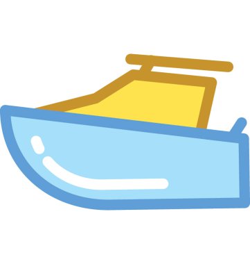 Buhar tekne vektör simgesi