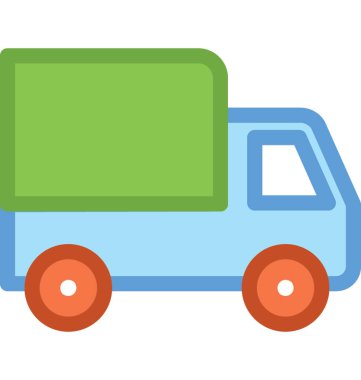 servis van vektör simgesi