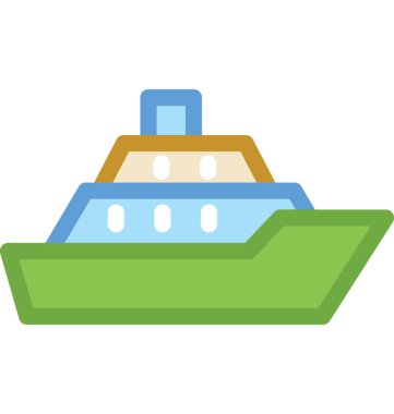 Gemi vektör simgesini gezdir