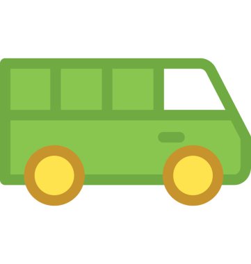 Van düz vektör simgesi