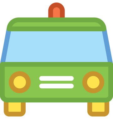 Polis Sedan vektör simgesi