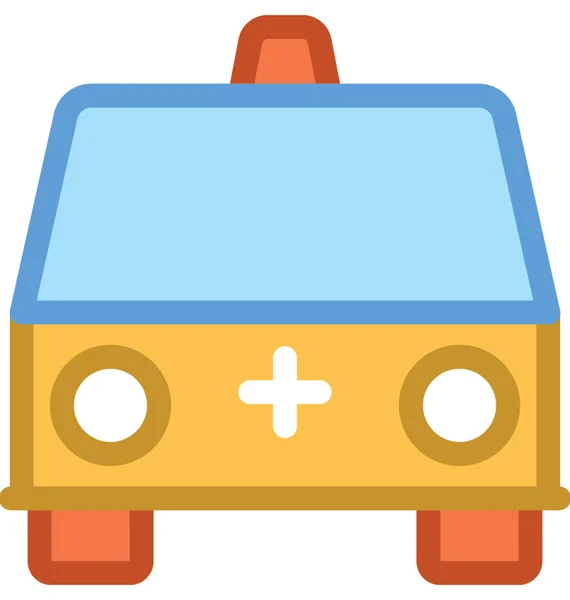 Ambulance Flat Vector Icon — Stock Vector