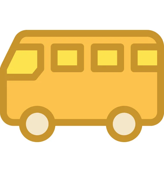 Ícone Vetor Ônibus Turismo — Vetor de Stock