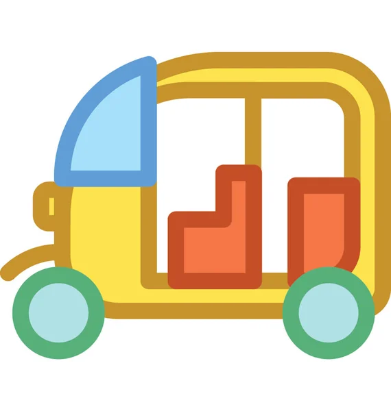 Auto Rickshaw Vektor Icon – stockvektor