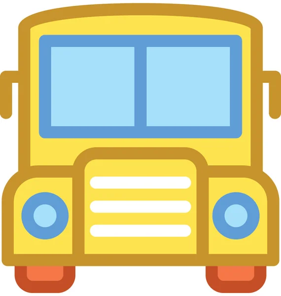 Tour Bus Vector Icono — Vector de stock