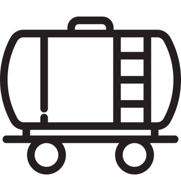 Yakıt tankı vektör simgesi