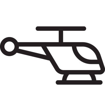 Helikopter satırı vektör simgesi