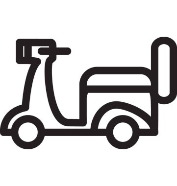 Vespa satırı vektör simgesi