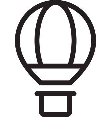 sıcak hava balonu vektör simgesi