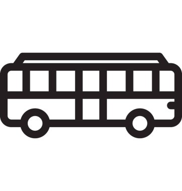 Tur yolu vektör simgesi