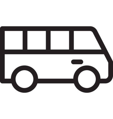 Van düz vektör simgesi