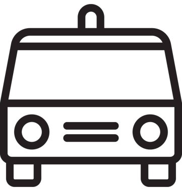 Polis Sedan vektör simgesi