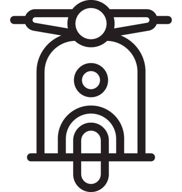 Vespa satırı vektör simgesi