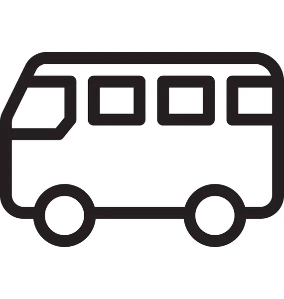 Tour Bus Vector Icono — Archivo Imágenes Vectoriales