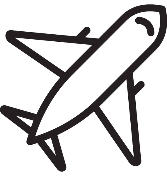 Flugzeug Vektor Symbol — Stockvektor