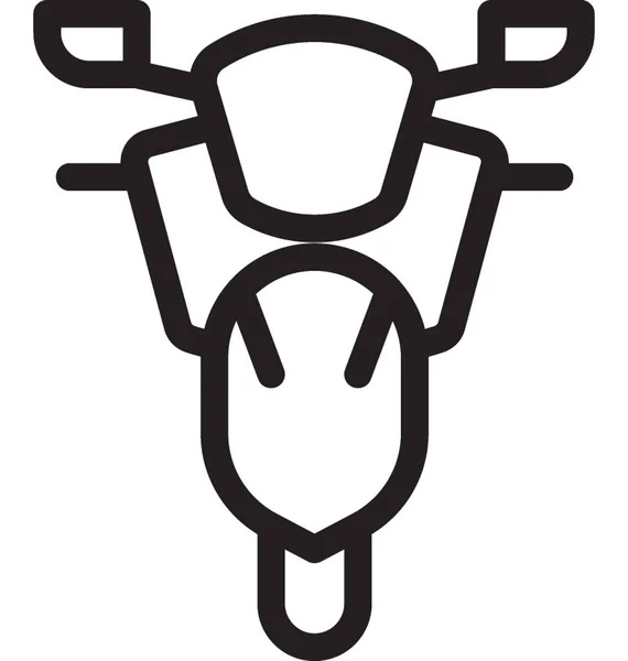 Heavy Bike Vector Icon — Stock Vector