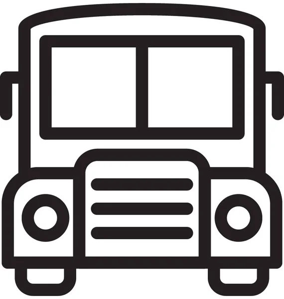 Tour Bus Vector Icono — Archivo Imágenes Vectoriales