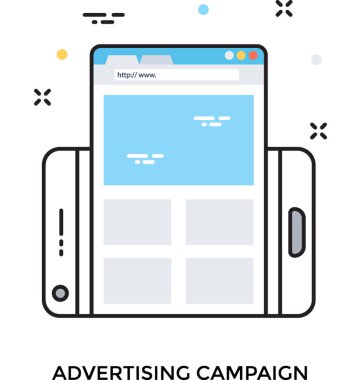 Reklam kampanyası vektör simgesi 